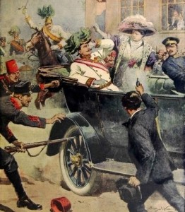 1914 L'attentato di Sarajevo in un'illustrazione di Achille Beltrame