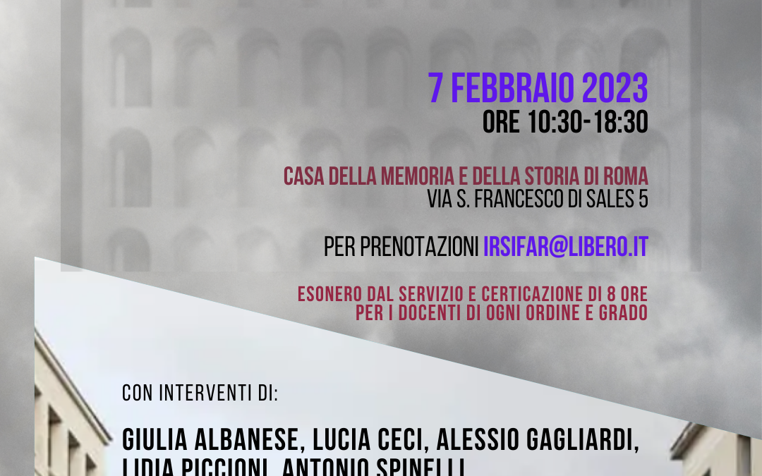 I luoghi del fascismo: storia, interpretazione, tessuto urbano, memoria