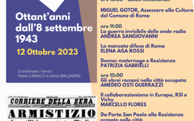 Ottant’anni dall’8 settembre 1943